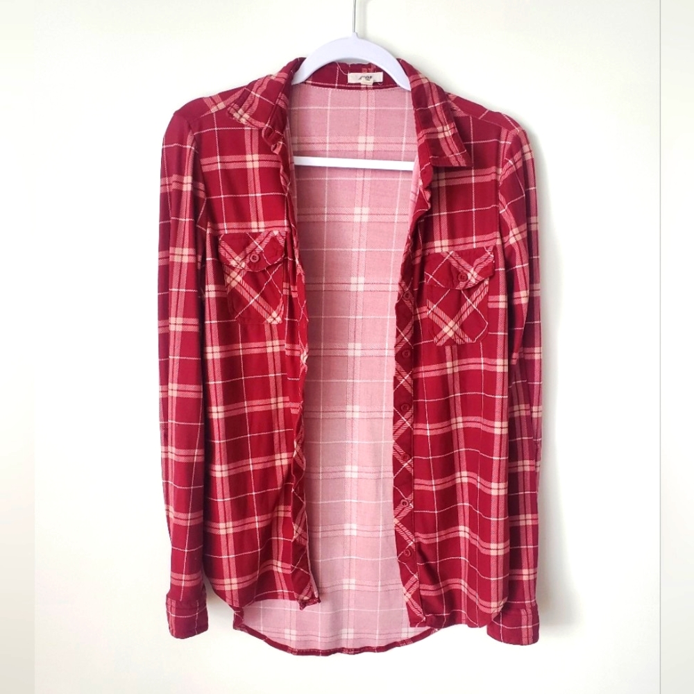 Red plaid flannel